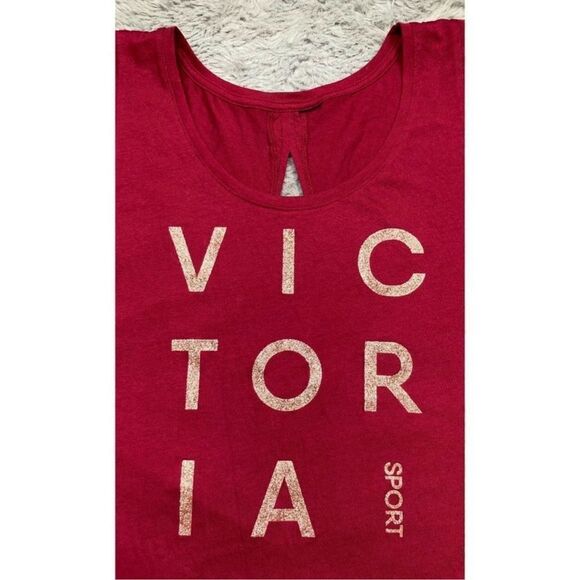 Victoria’s Secret sport red cut out key hole back tank top - Picture 2 of 4